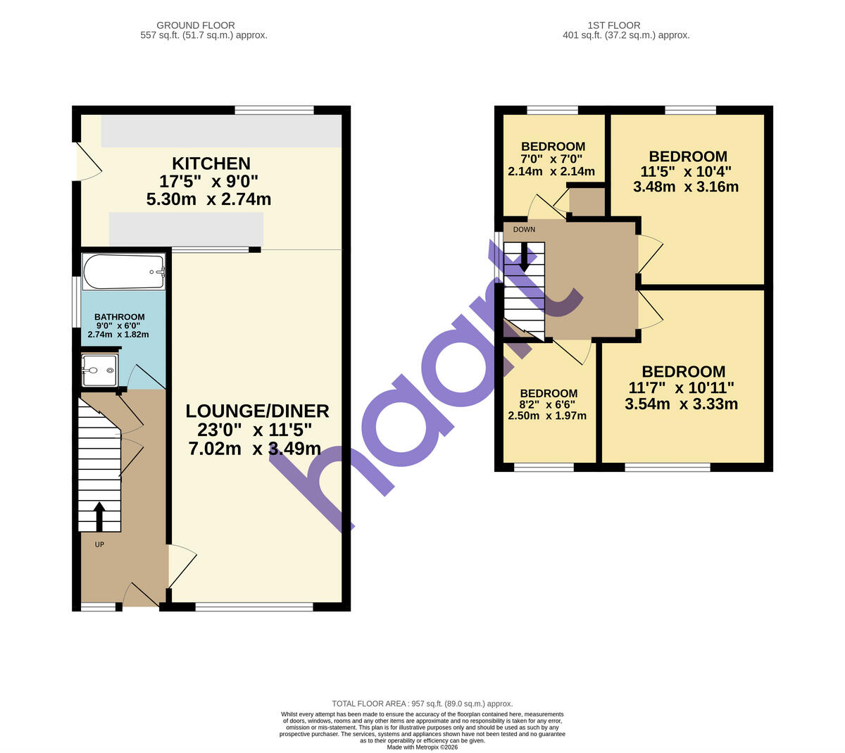 Kinross Crescent, Luton floorplan