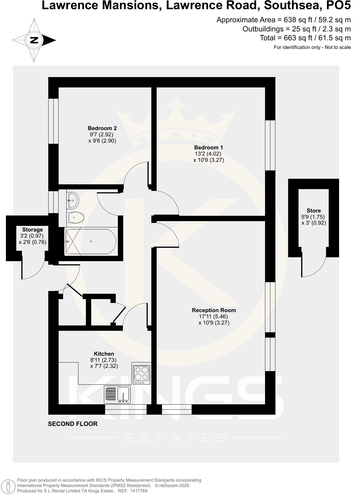 Lawrence Road, Southsea floorplan