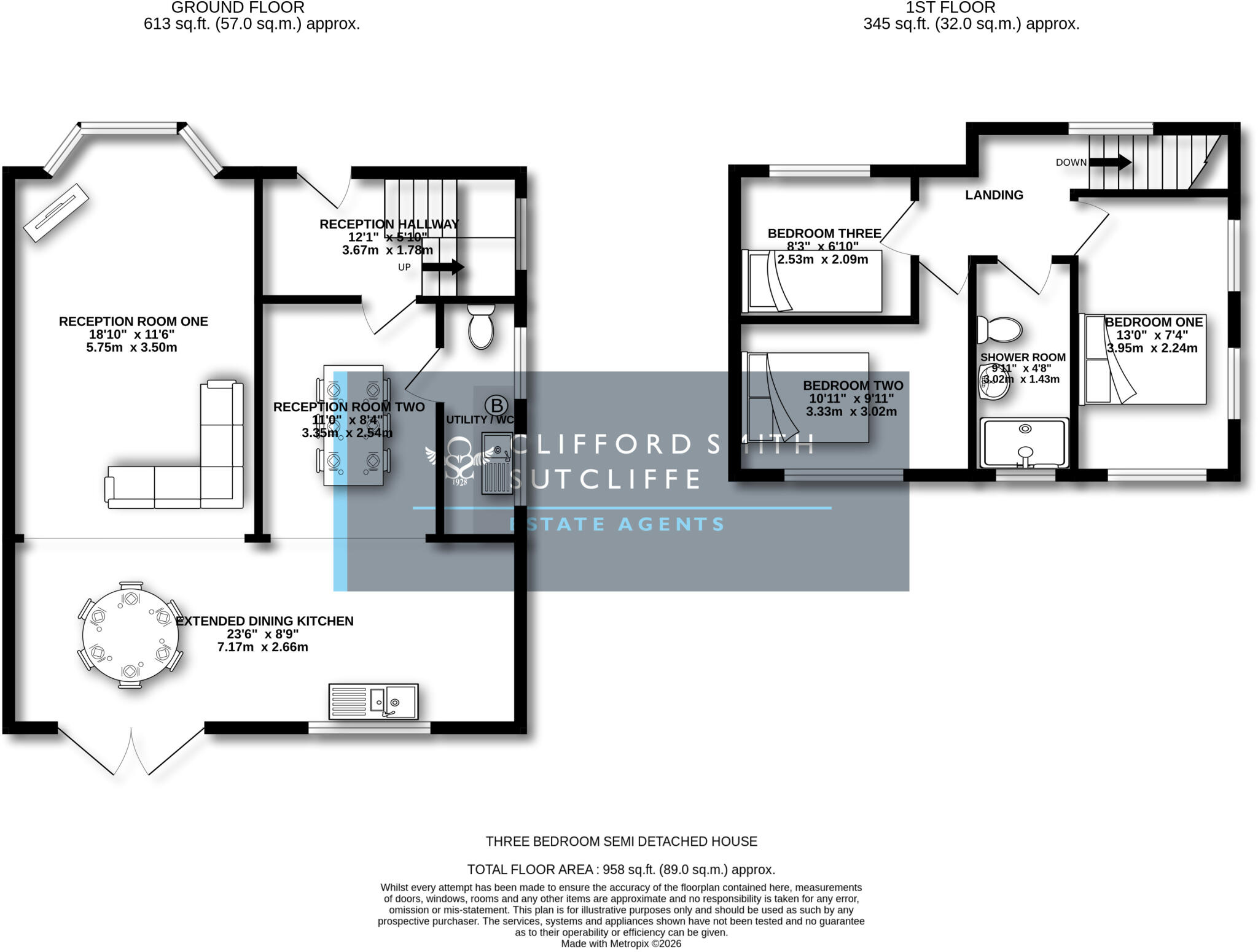 Red Lees Avenue, Cliviger floorplan
