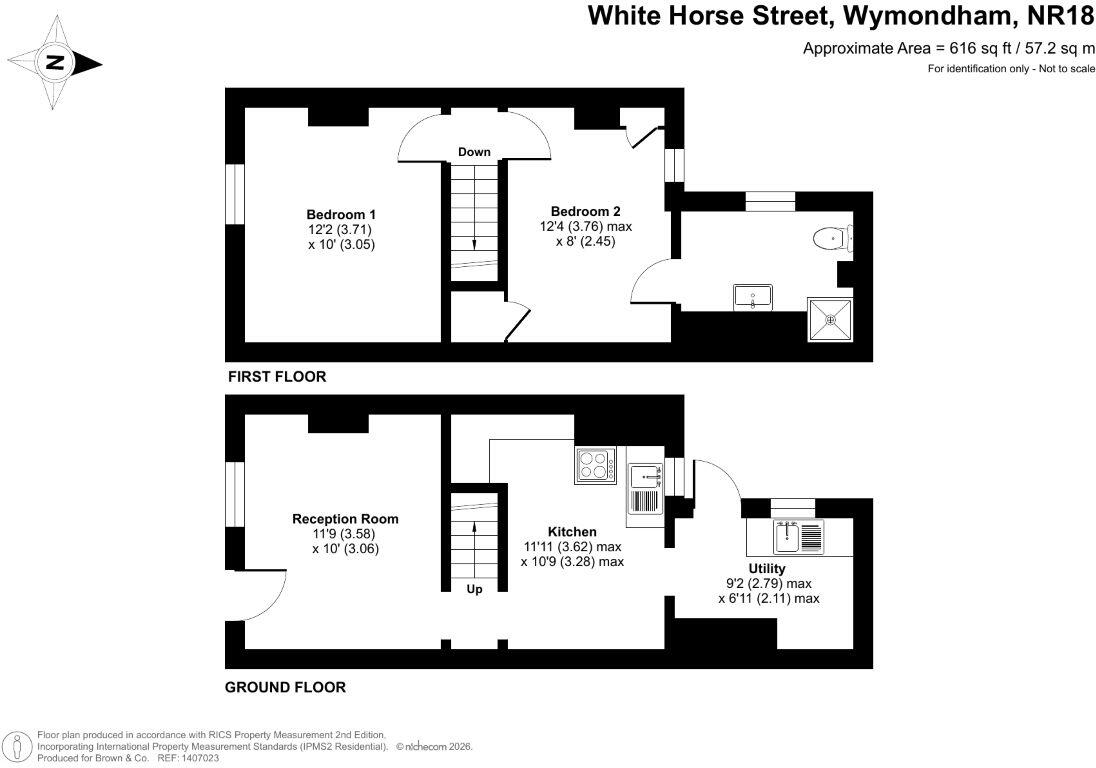 11 White Horse Street, Wymondham, Norfolk, NR18 0BJ floorplan