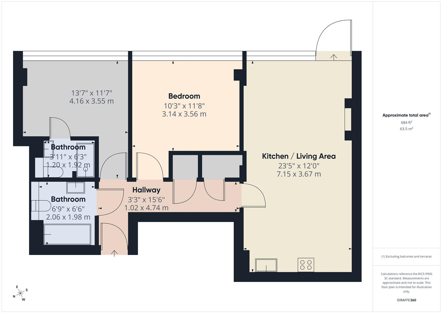One Park West, Liverpool floorplan