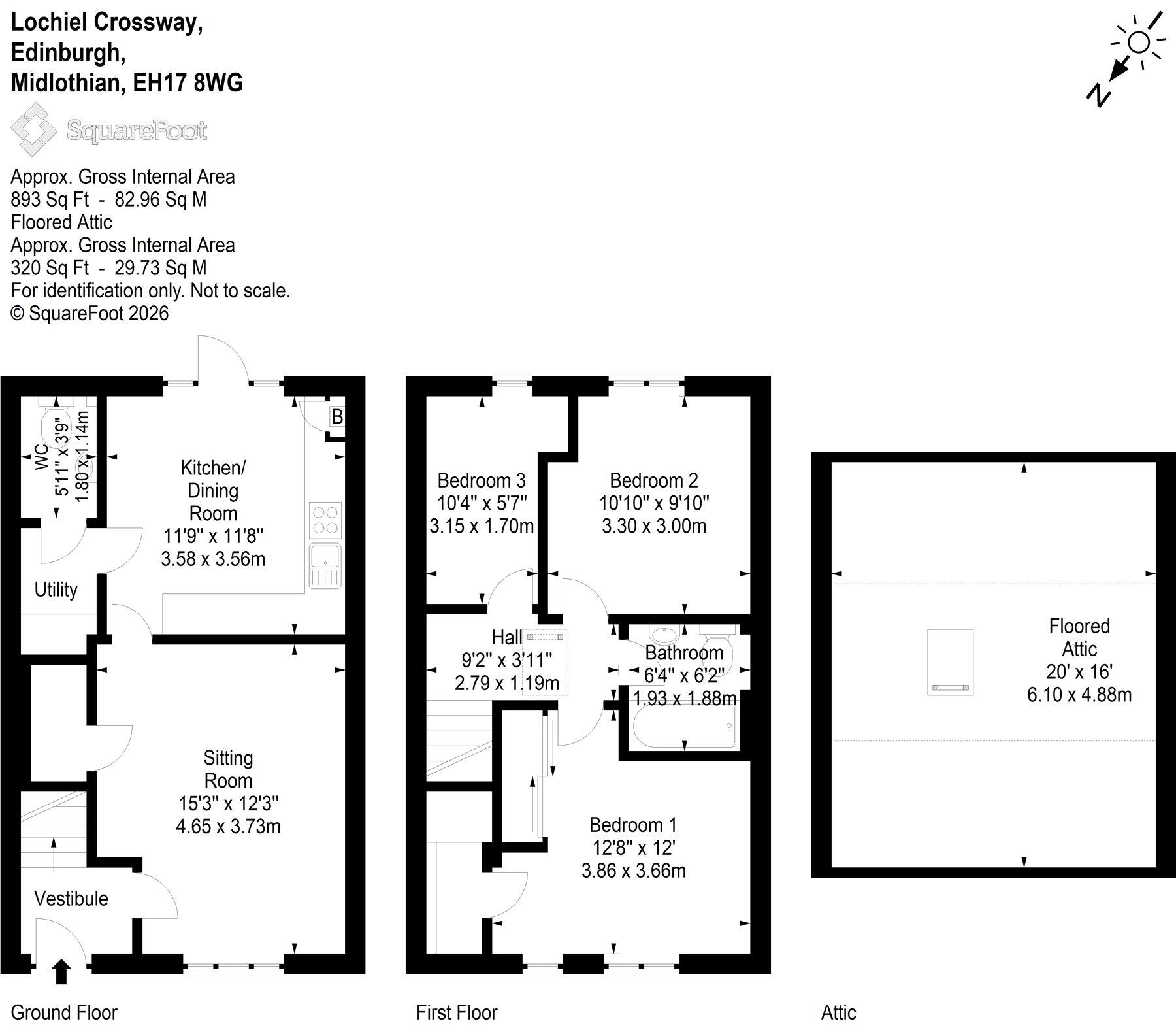 6, Lochiel Crossway, Burdiehouse, Edinburgh, EH17 floorplan