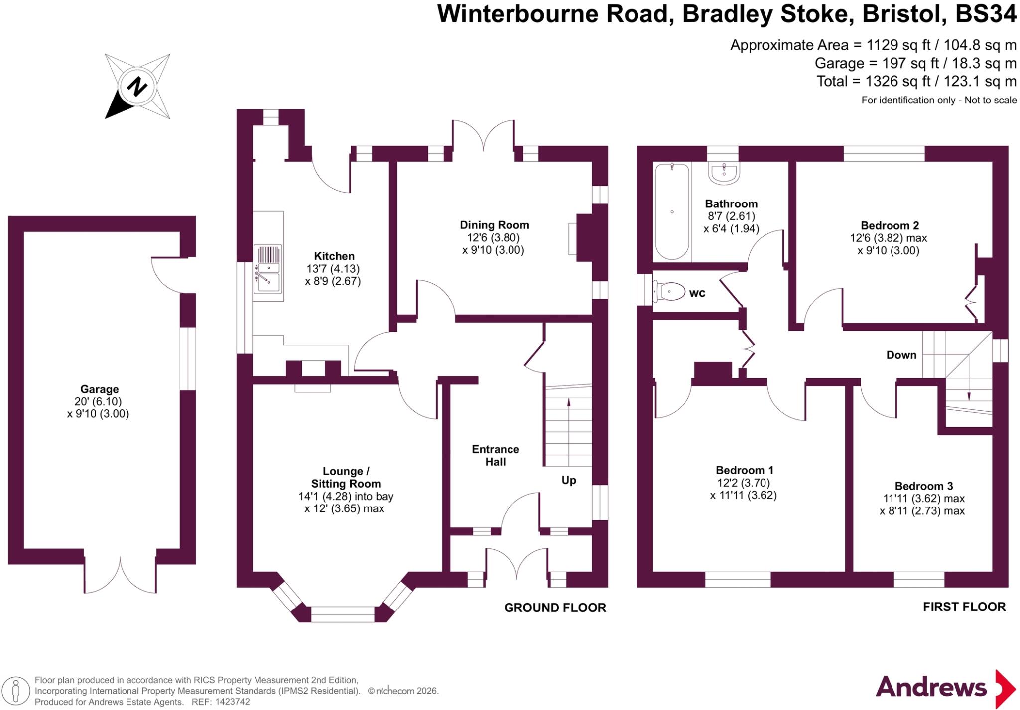 Winterbourne Road, Bradley Stoke, Bristol, Gloucestershire, BS34 floorplan