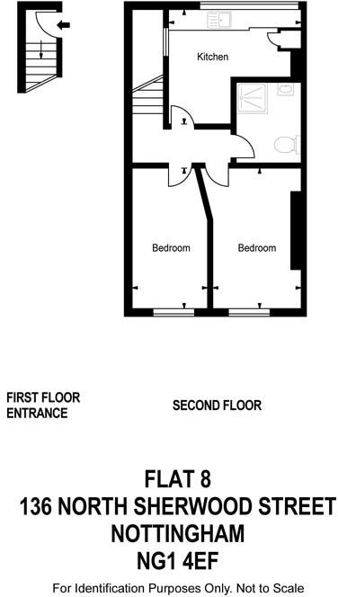 136 North Sherwood Street Flat 8, NOTTINGHAM NG1 4EF floorplan