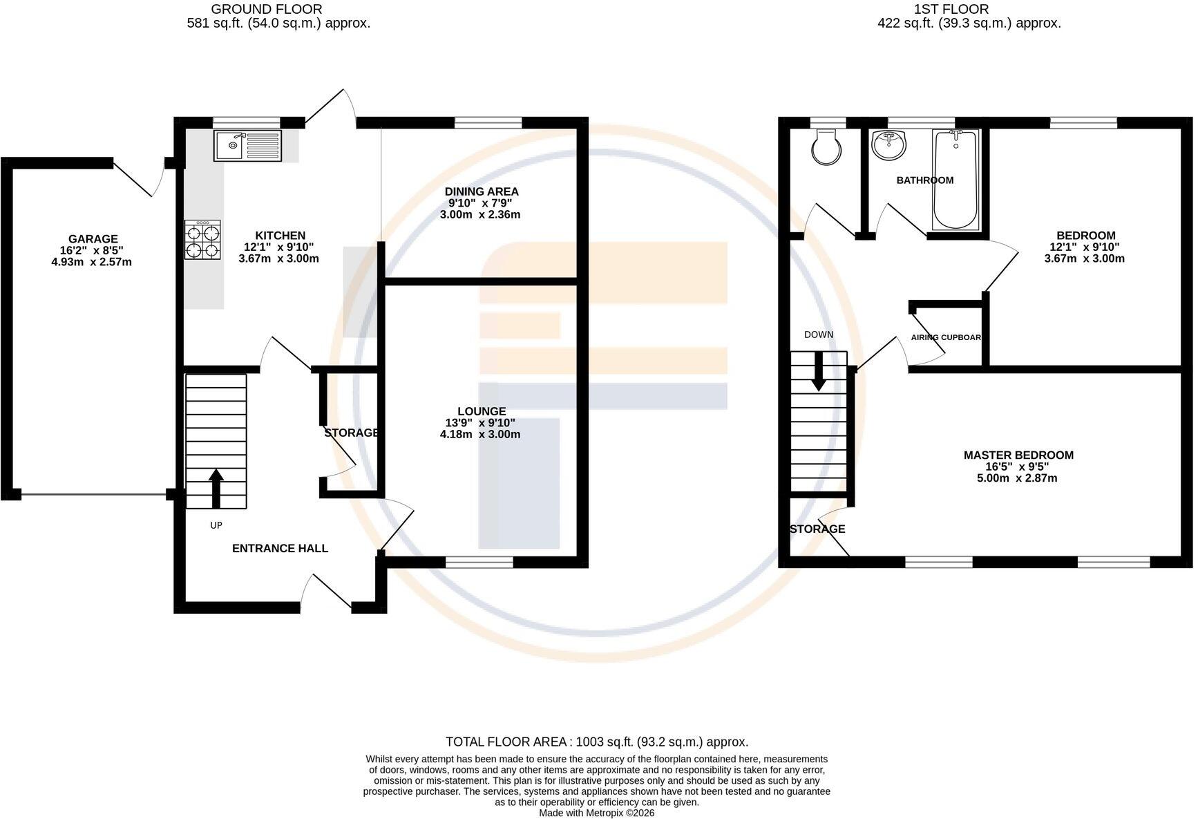 Hamsterley Close, Bedford, MK41 floorplan