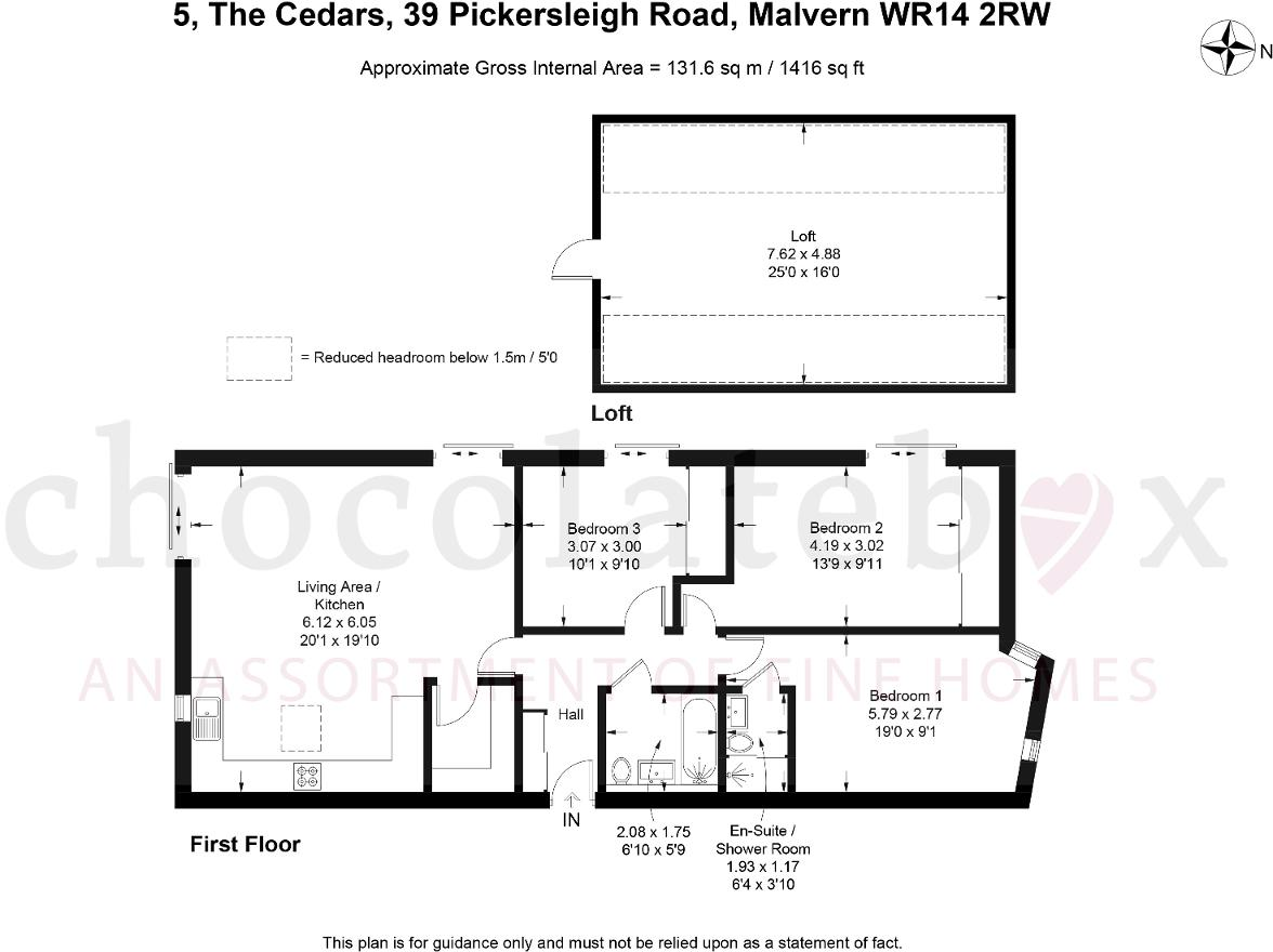 39 Pickersleigh Road, Malvern, Worcestershire, WR14 2RW floorplan