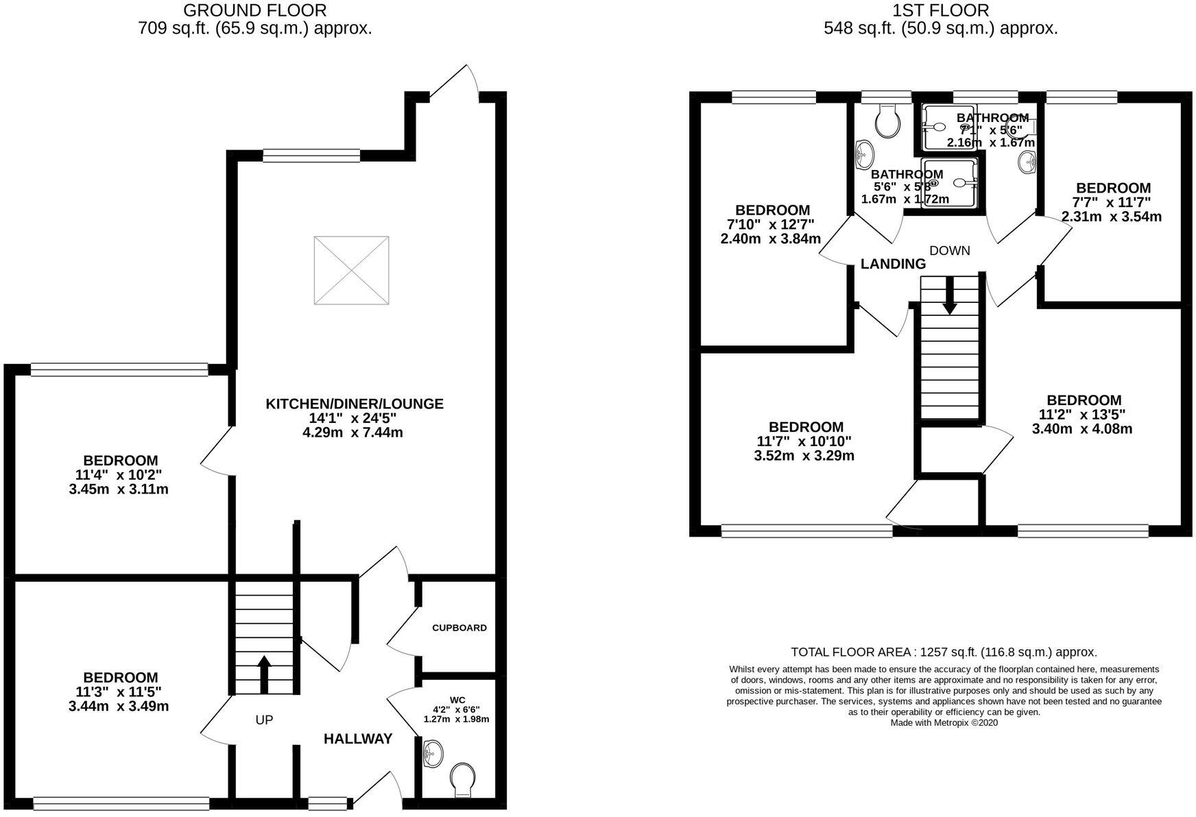 Forsythia Gardens, Nottingham, NG7 floorplan