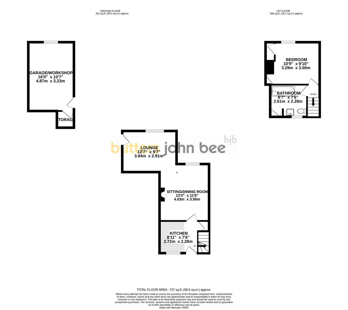 Little Moss Lane, Scholar Green floorplan