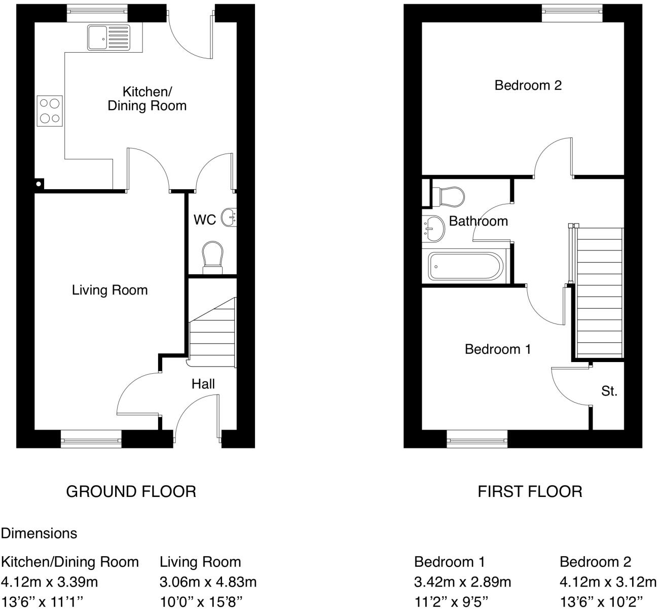 Plot 521 The Kildale, Prince's Place, 9 Barratt Avenue, Shelford Road, Radcliffe on Trent, Nottinghamshire, NG12 floorplan