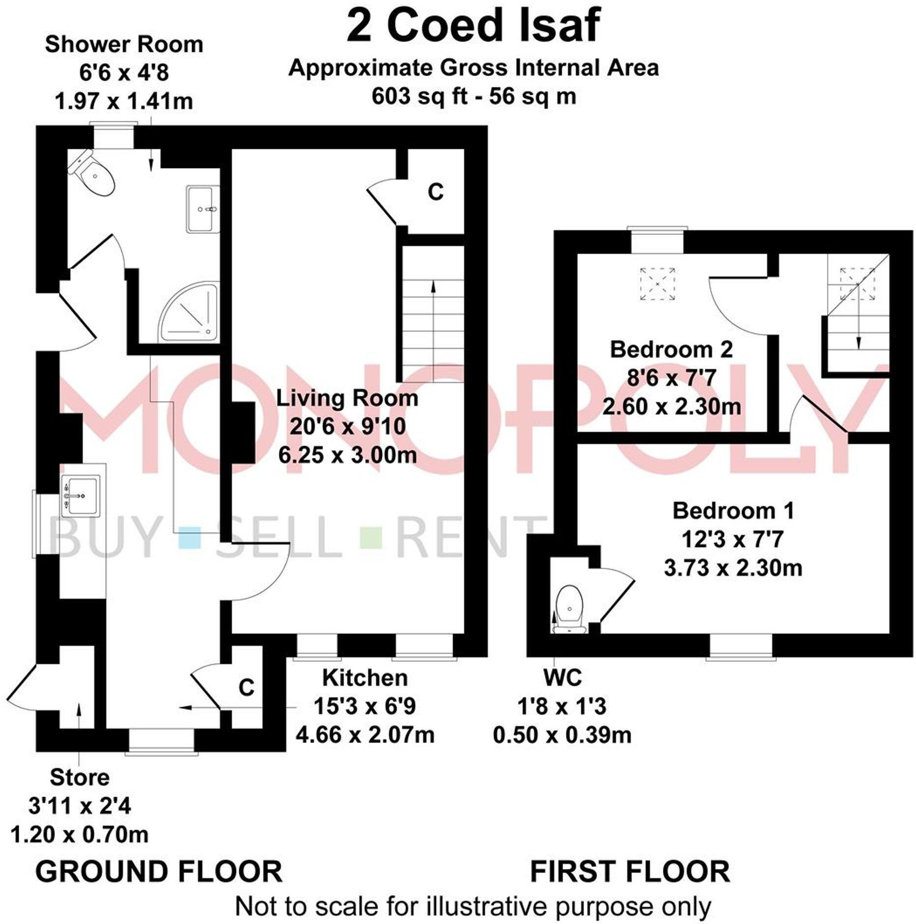 Dyffryn Ardudwy, LL44 floorplan