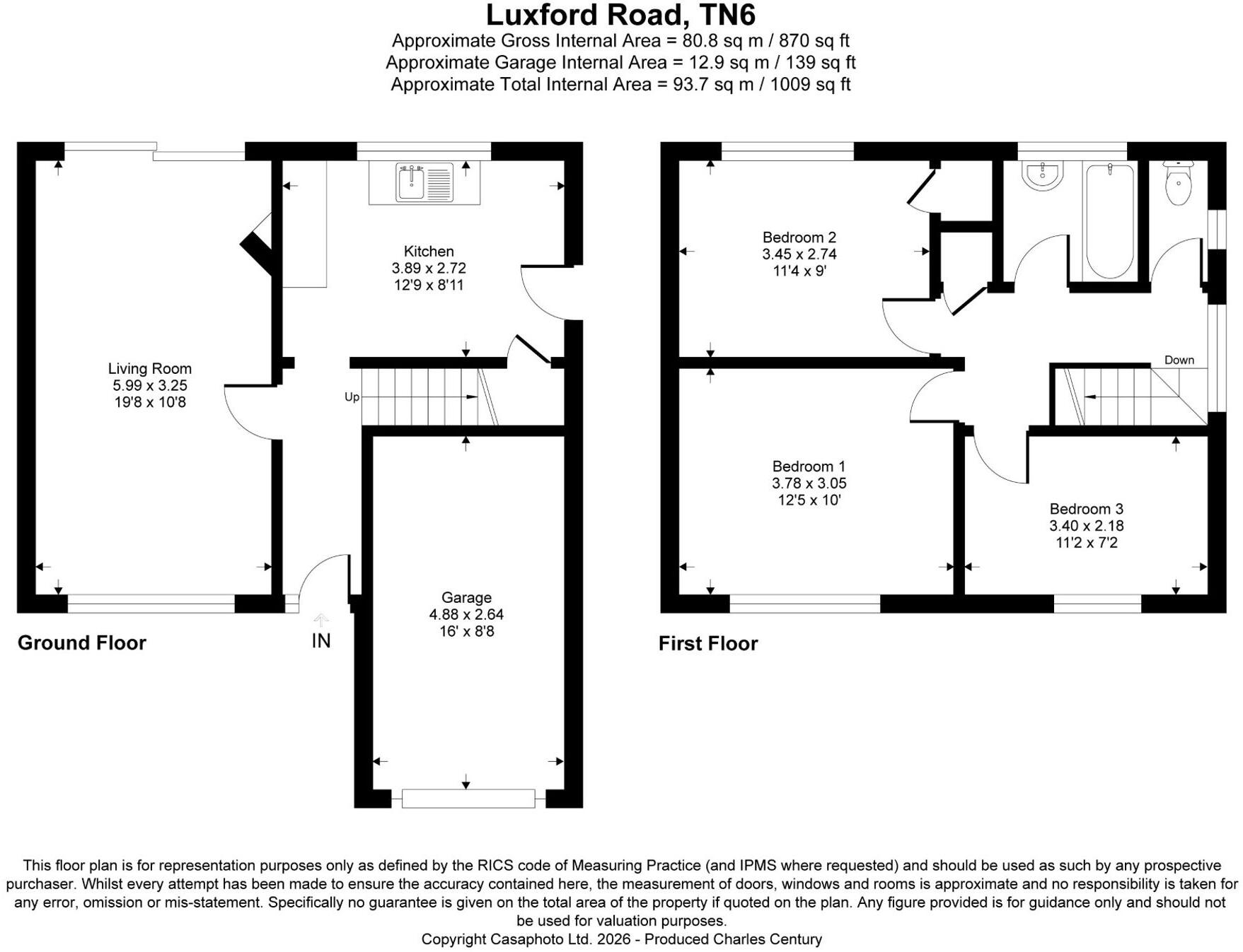 Luxford Road, Crowborough, TN6 floorplan