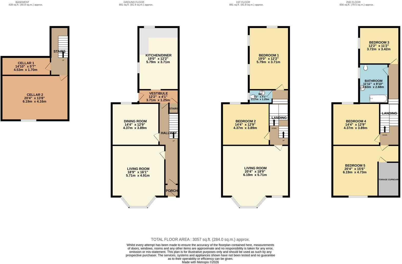 4, Menai View Terrace, Bangor floorplan
