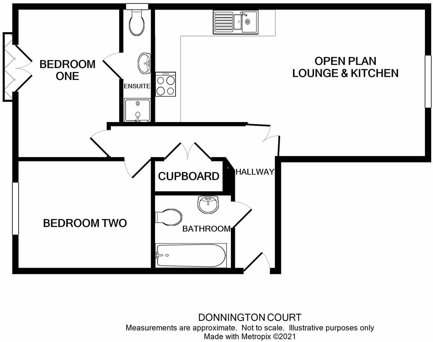 Donnington Court, Dudley floorplan