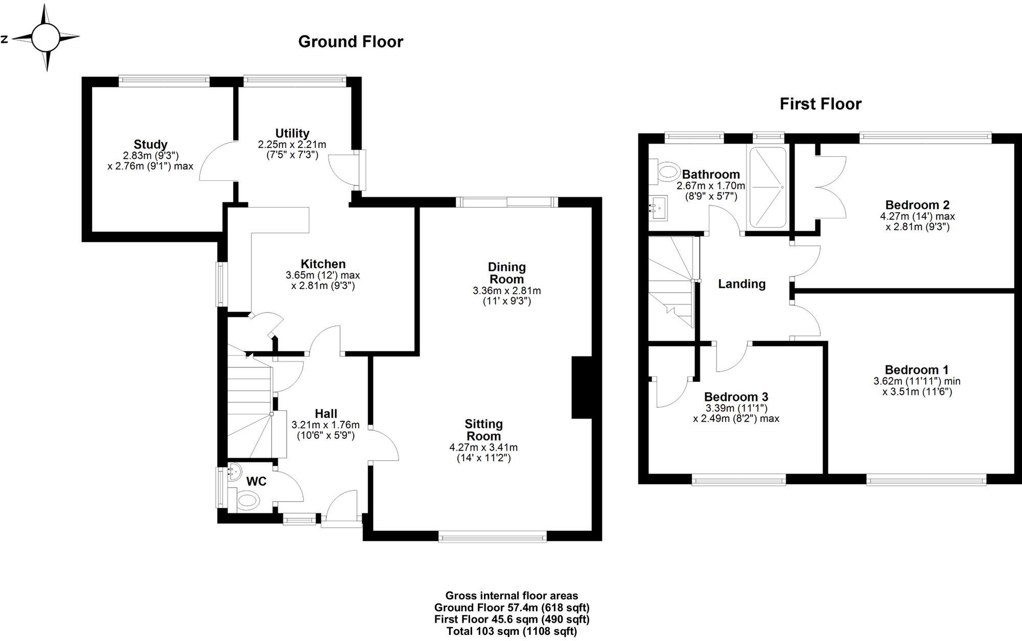 38, Saxon Way, Saffron Walden, CB11 floorplan