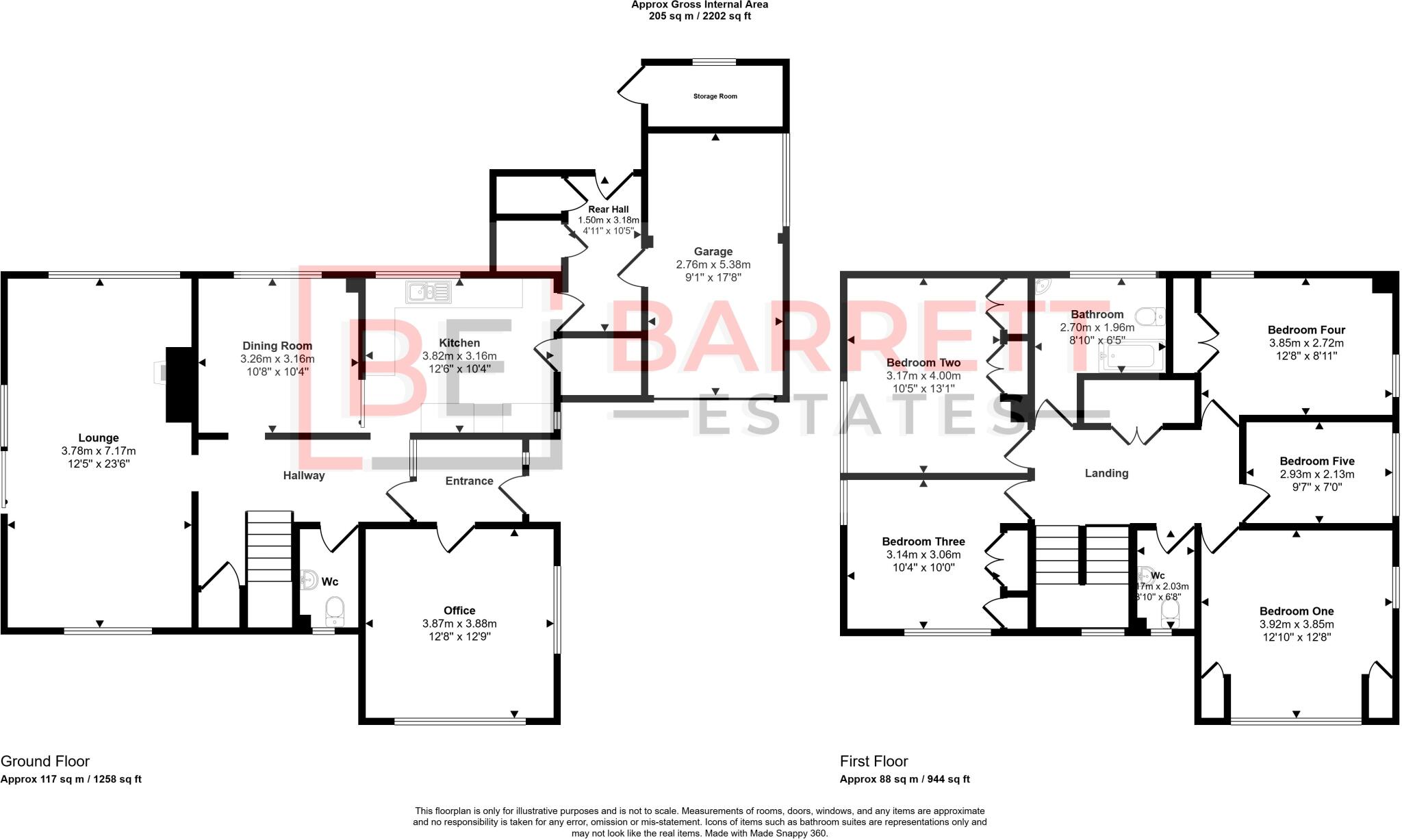 Vicarage Lane West, North Weald, Epping, CM16 floorplan