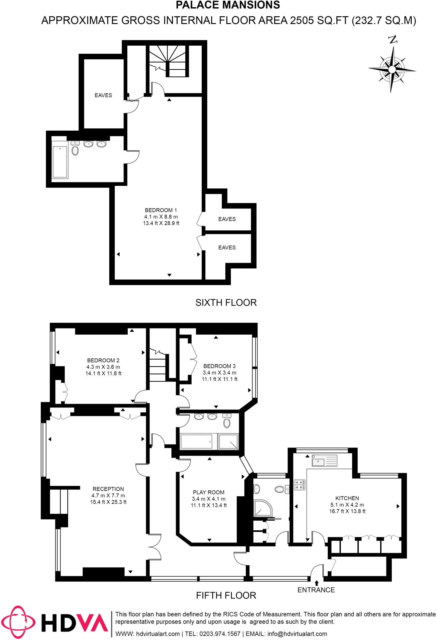Palace Mansions Earsby Street London floorplan