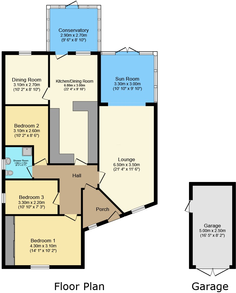 Rowan Road, Waddington, Lincoln, Lincolnshire, LN5 9BW floorplan