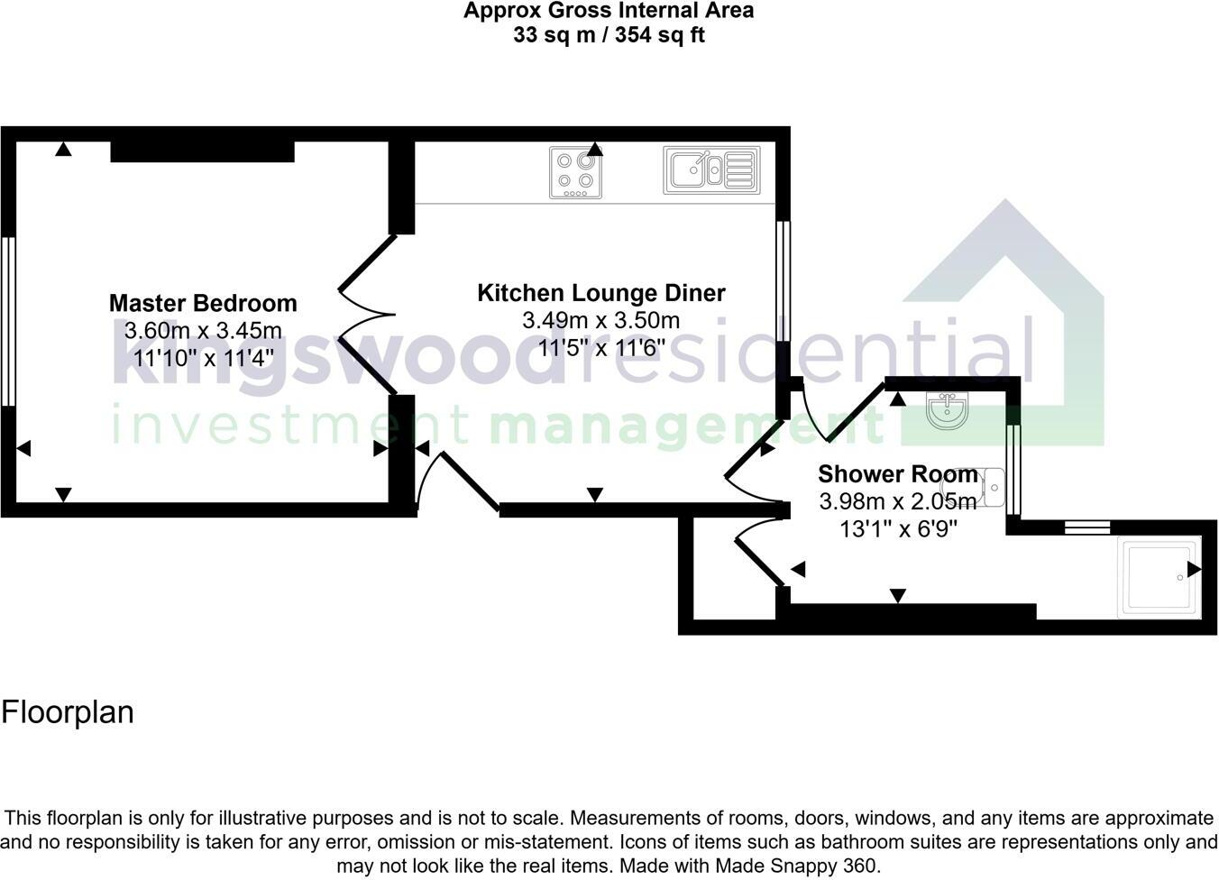 Huntingdon Street, Nottingham, NG1 3JH floorplan