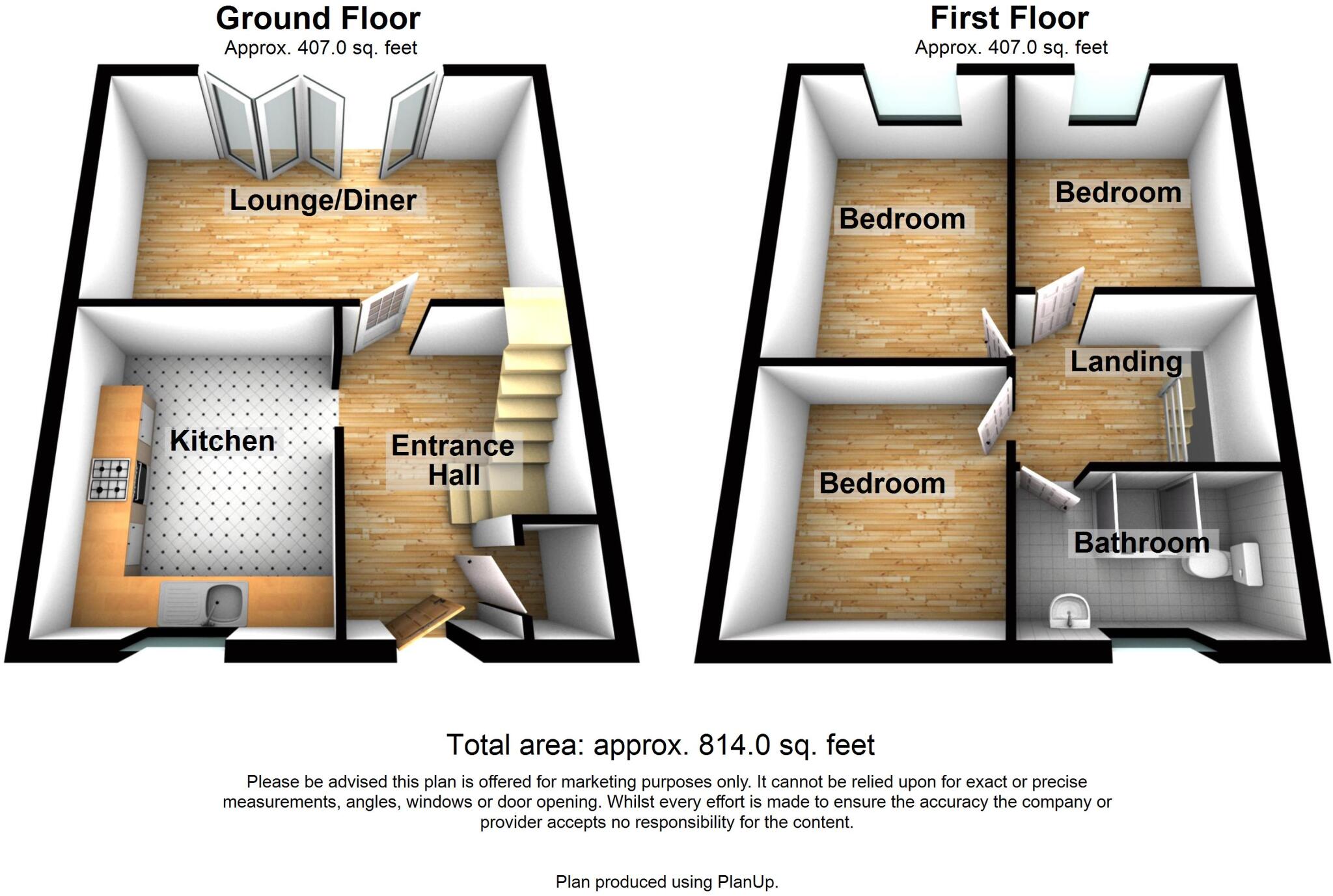 Trelawn Crescent, Lordswood, Kent, ME5 floorplan