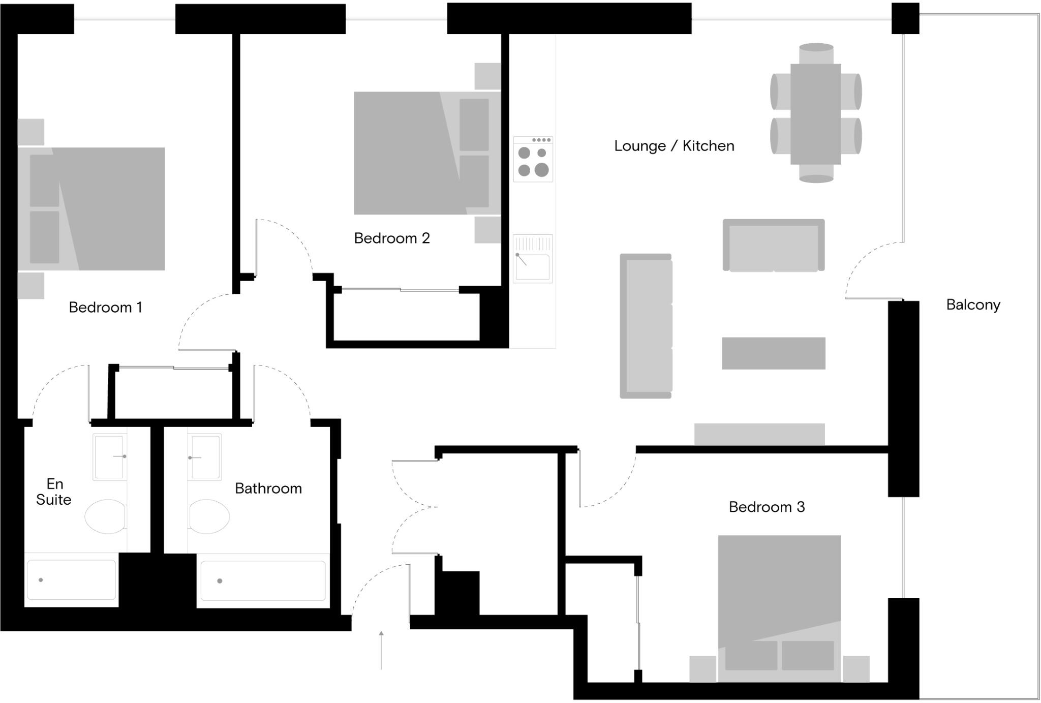 The Kell, Gillingham Gate Road, Gillingham, ME4 4SB floorplan