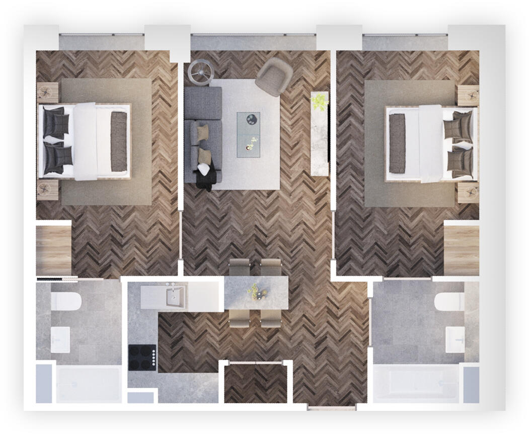 Fully Managed High Yield Property – 6% Rental Yields | City Skyline Investment floorplan