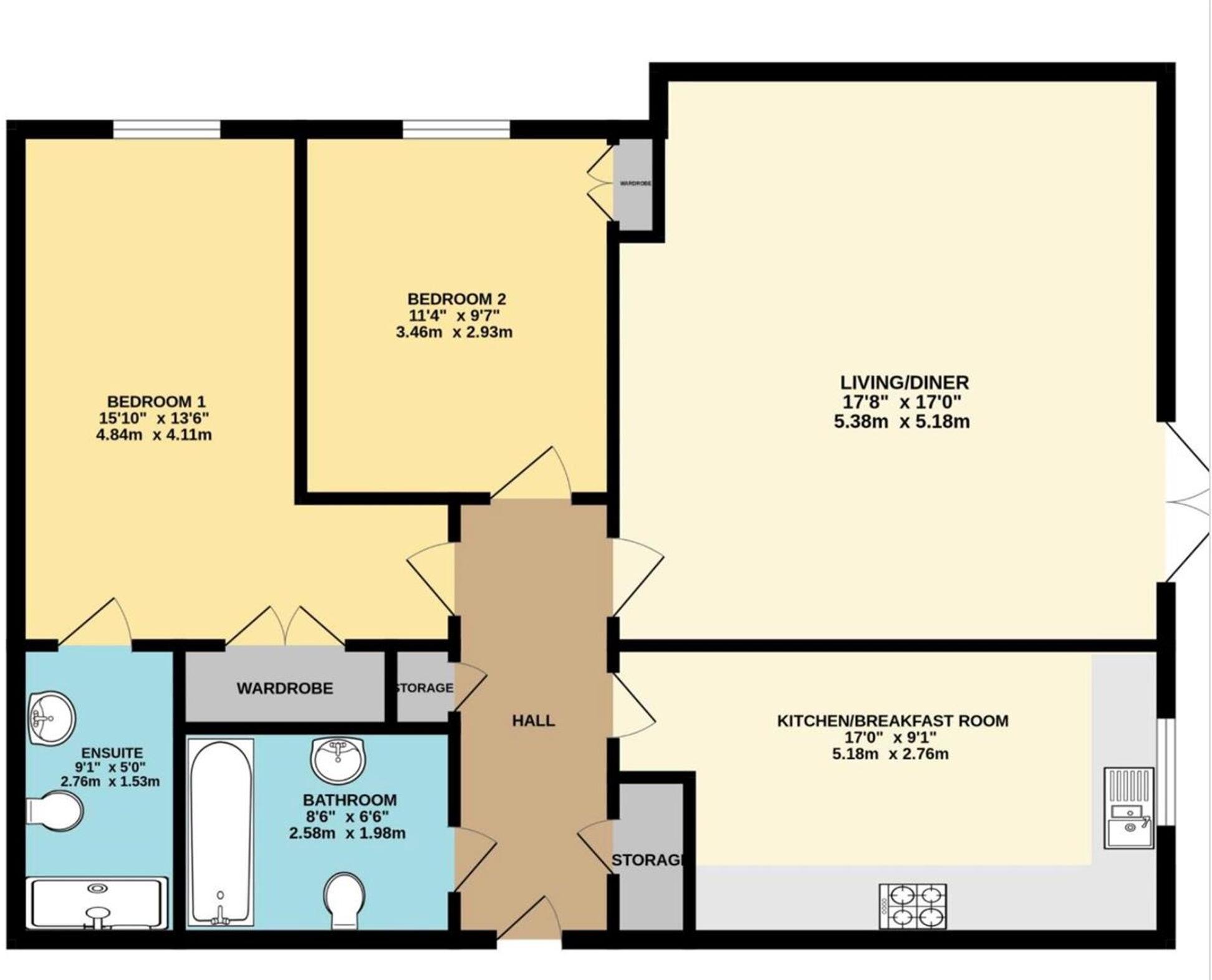 Lindsay Road, St. Aldhelms Place, BH13 floorplan