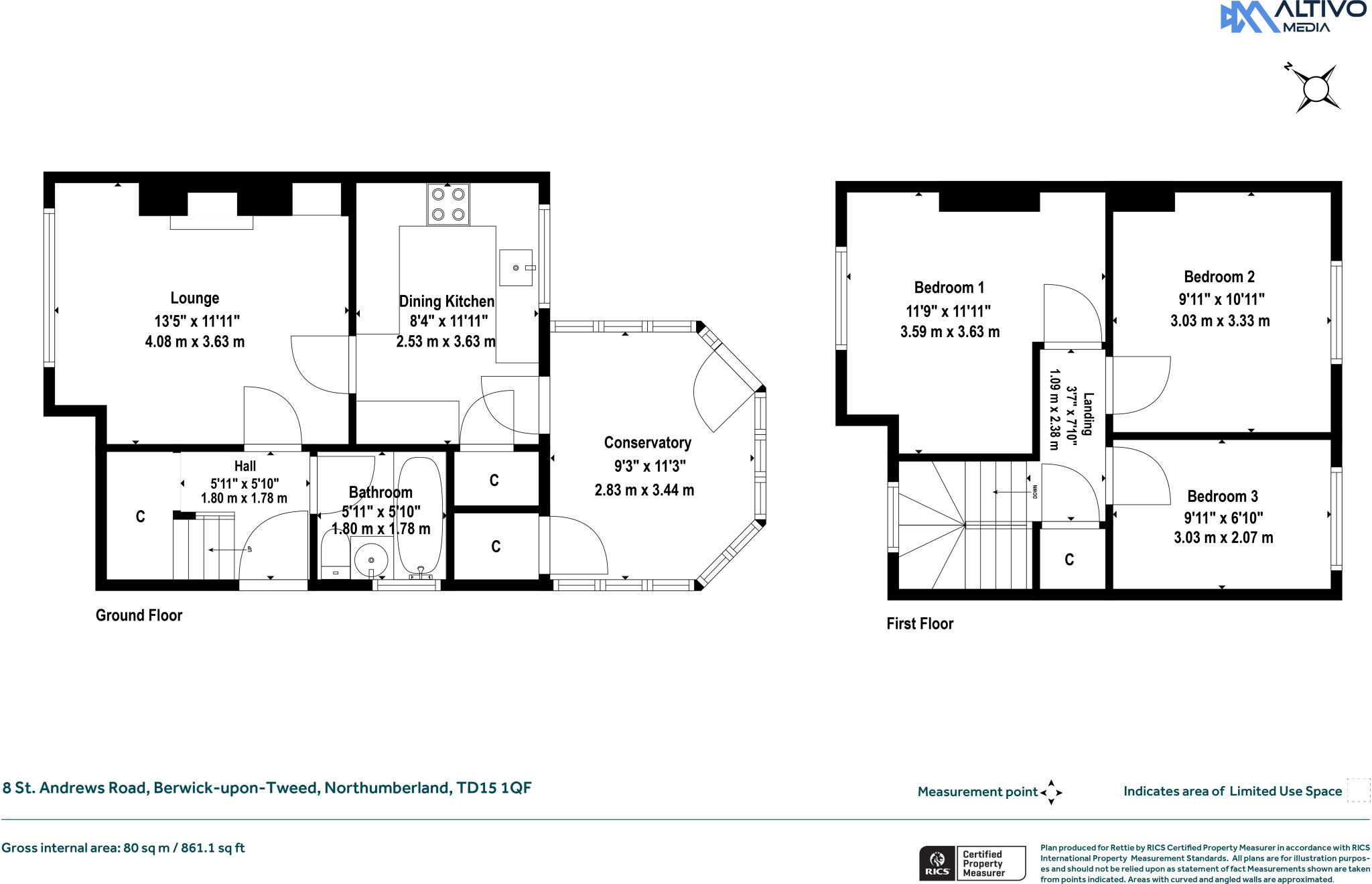 St. Andrews Road, Berwick-upon-Tweed, Northumberland floorplan