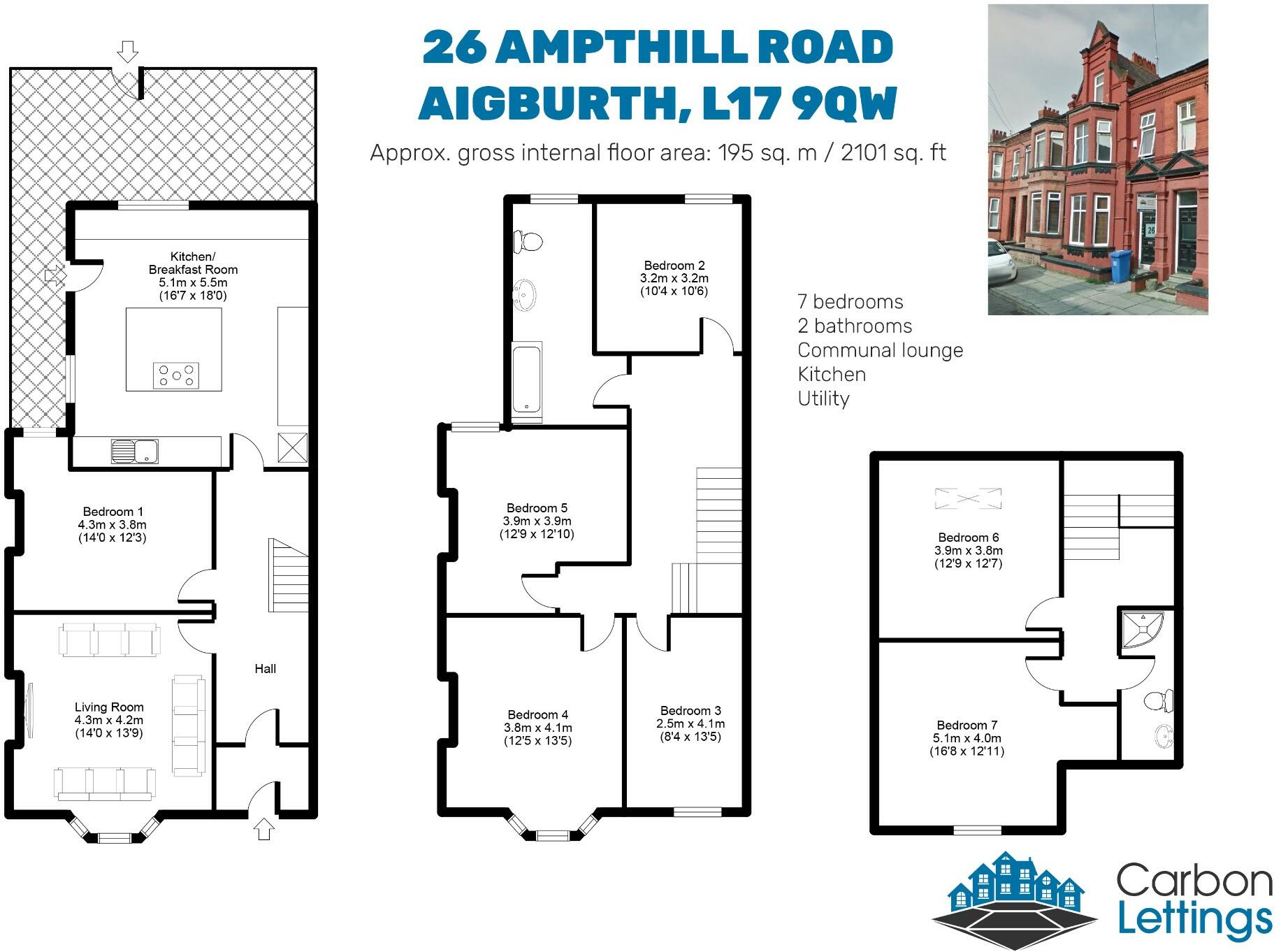 Ampthill Road, Liverpool, Merseyside, L17 floorplan