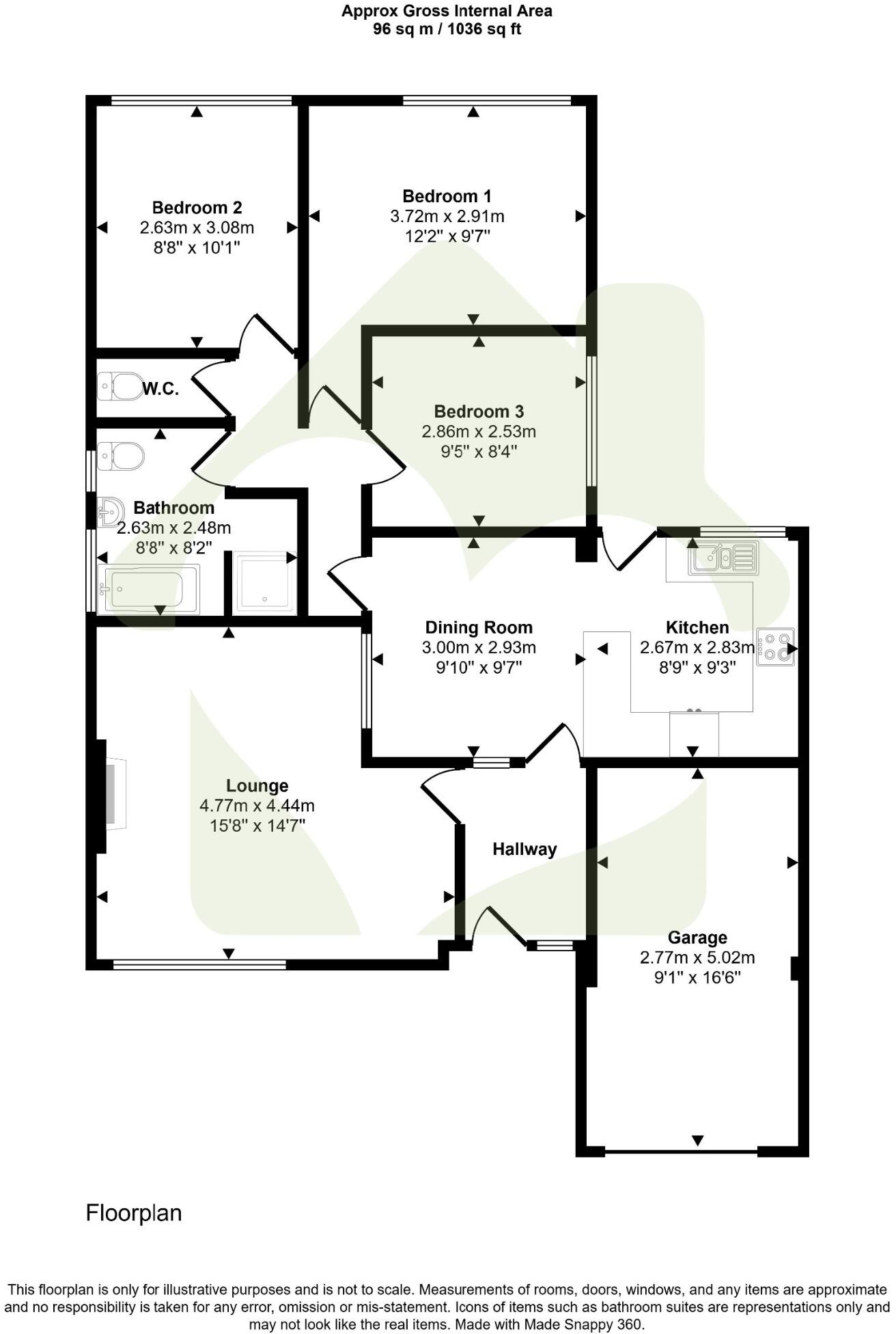 Simonbury Close, Bury floorplan