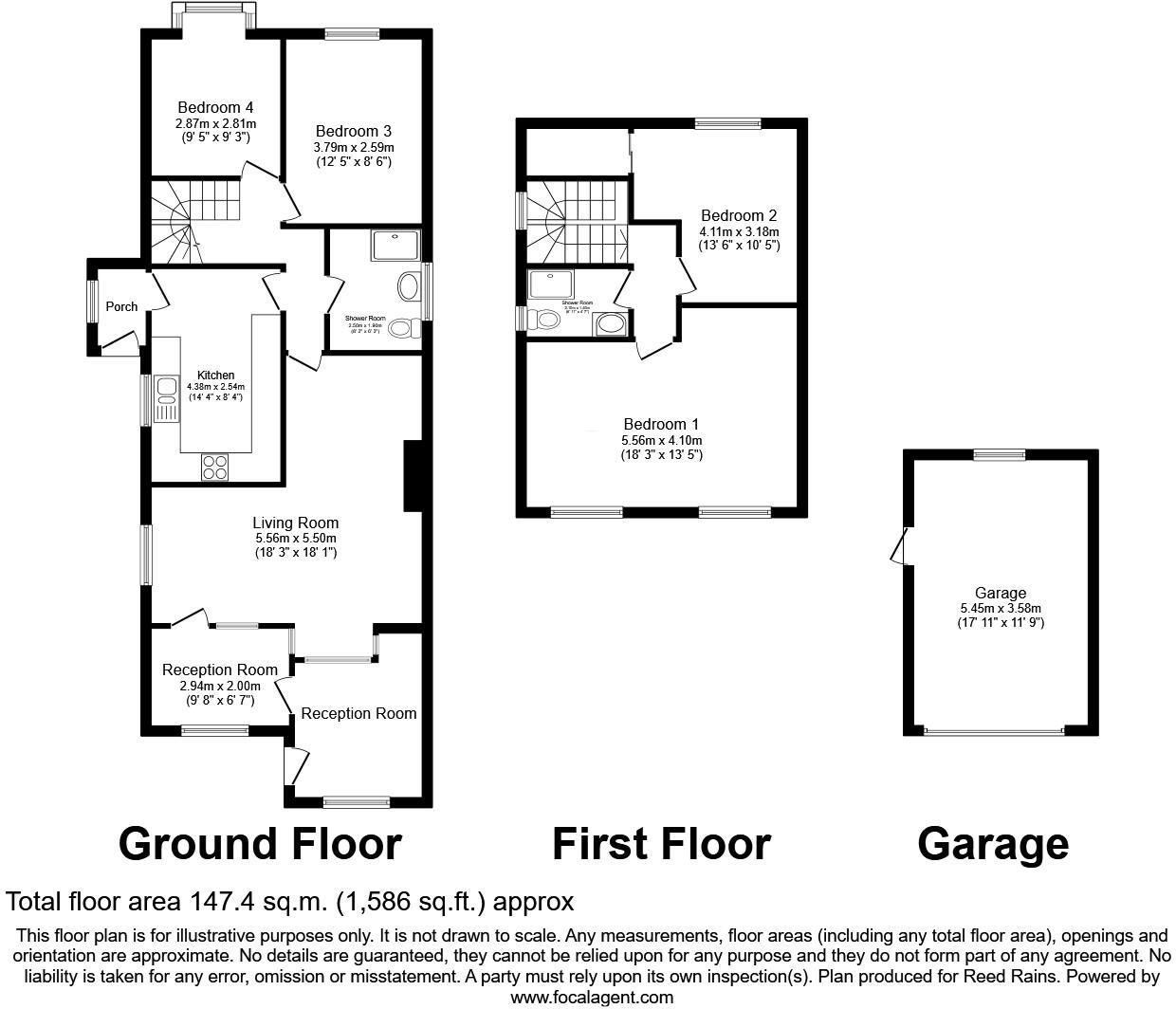 North Wingfield Road, Grassmoor, Chesterfield, Derbyshire, S42 floorplan