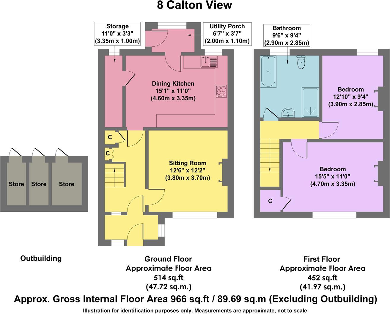 Calton View, Bakewell floorplan