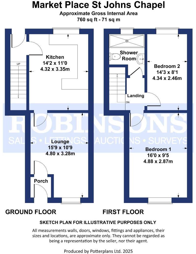 Market Place, St. Johns Chapel, Weardale floorplan