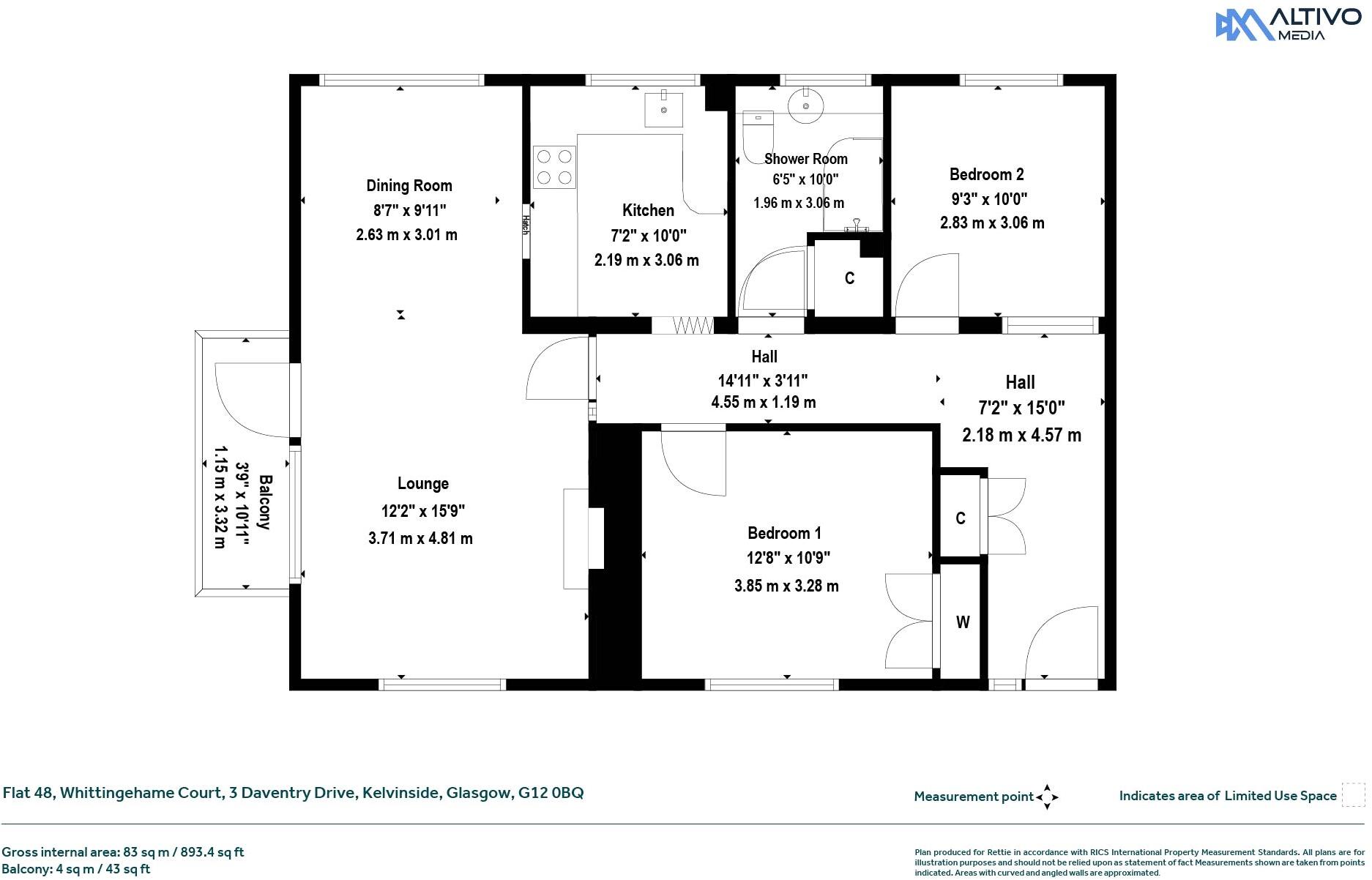 Daventry Drive, Kelvinside, Glasgow floorplan