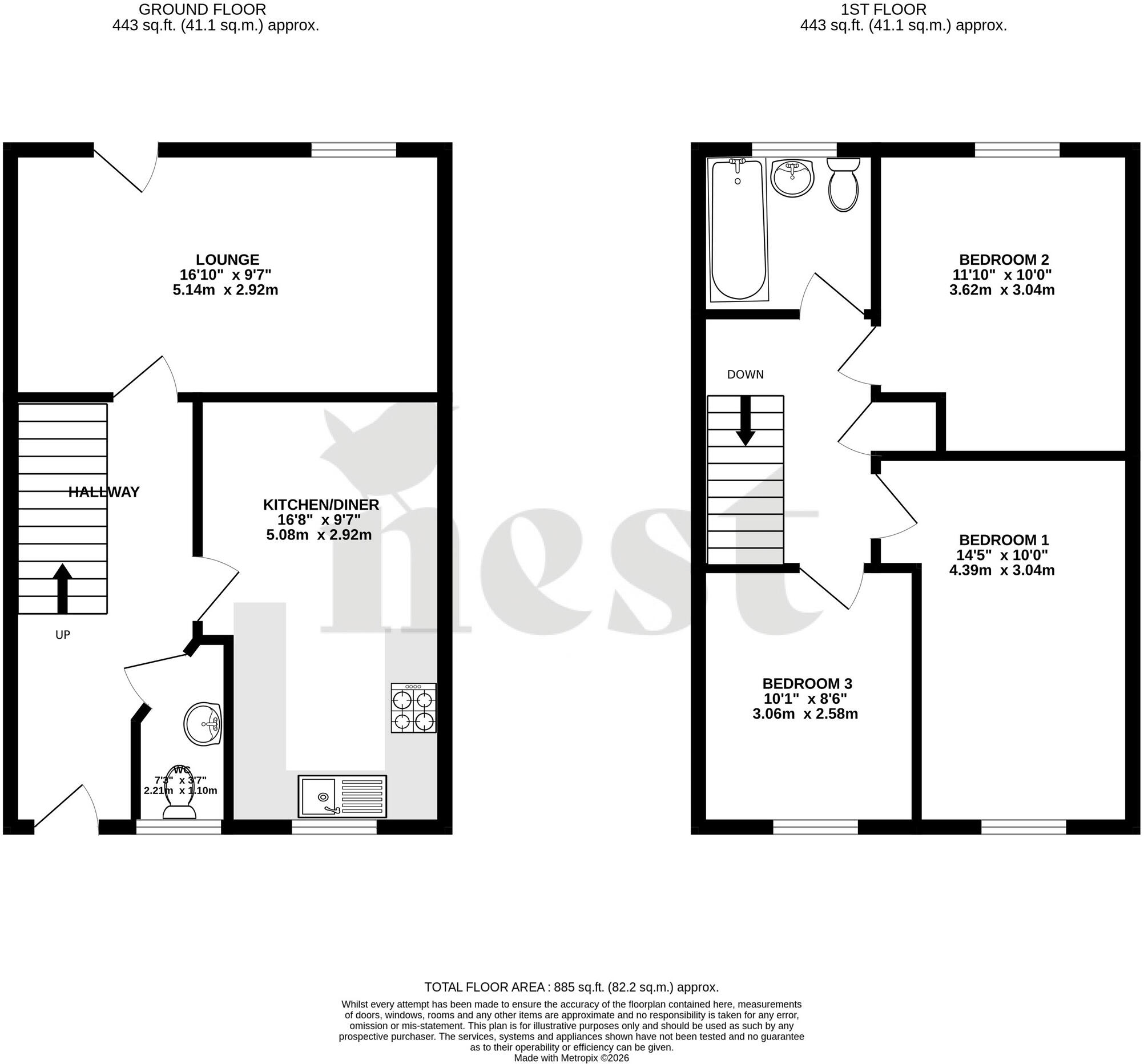 Shutewater Orchard, Bishops Hull, Taunton, Somerset floorplan