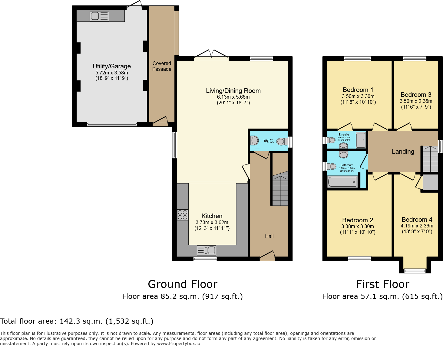 Honeywell Mews, North Road, South Molton, Devon, EX36 floorplan