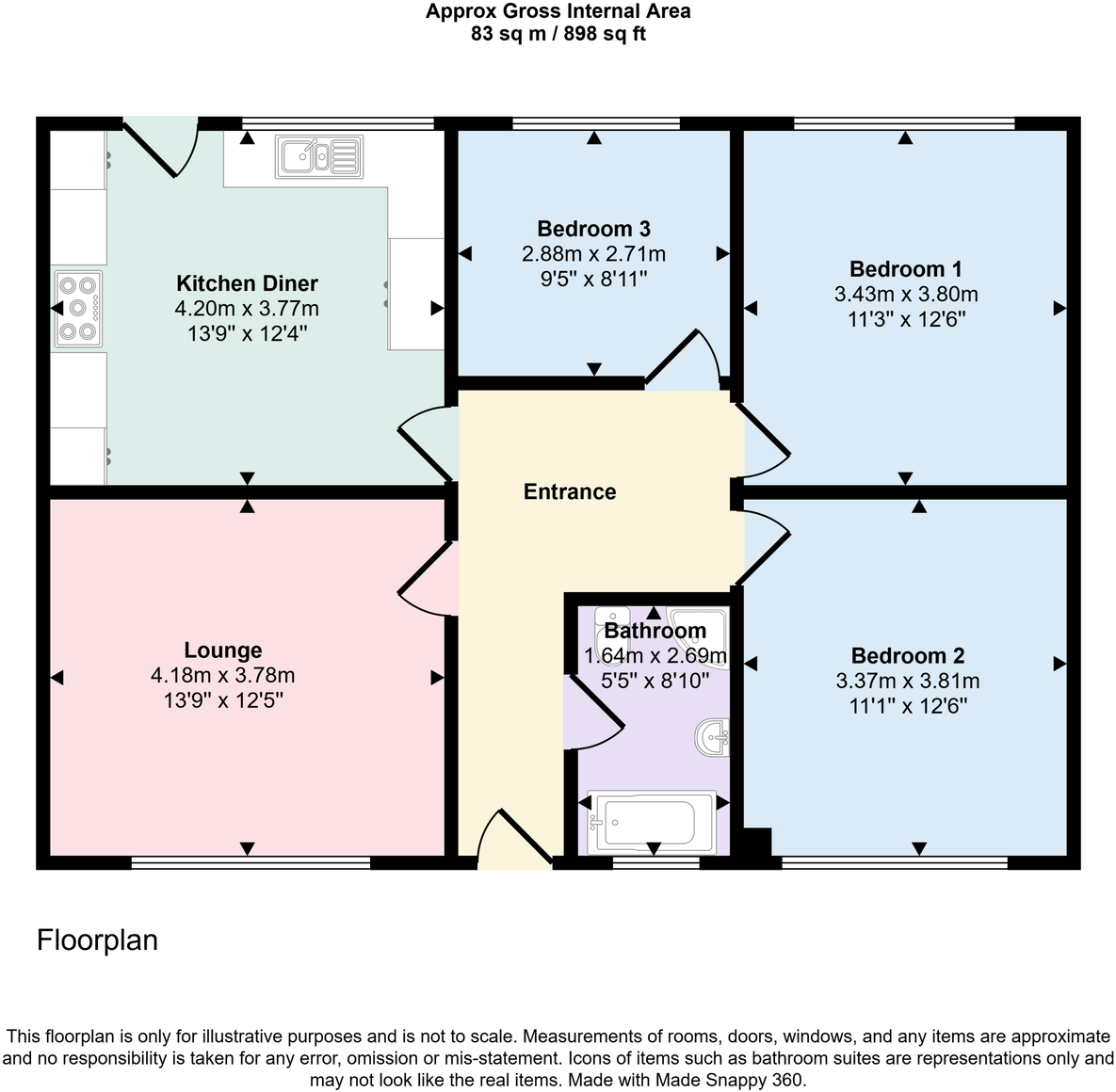 Dent Road, Thornhill, Egremont, CA22 2RU floorplan