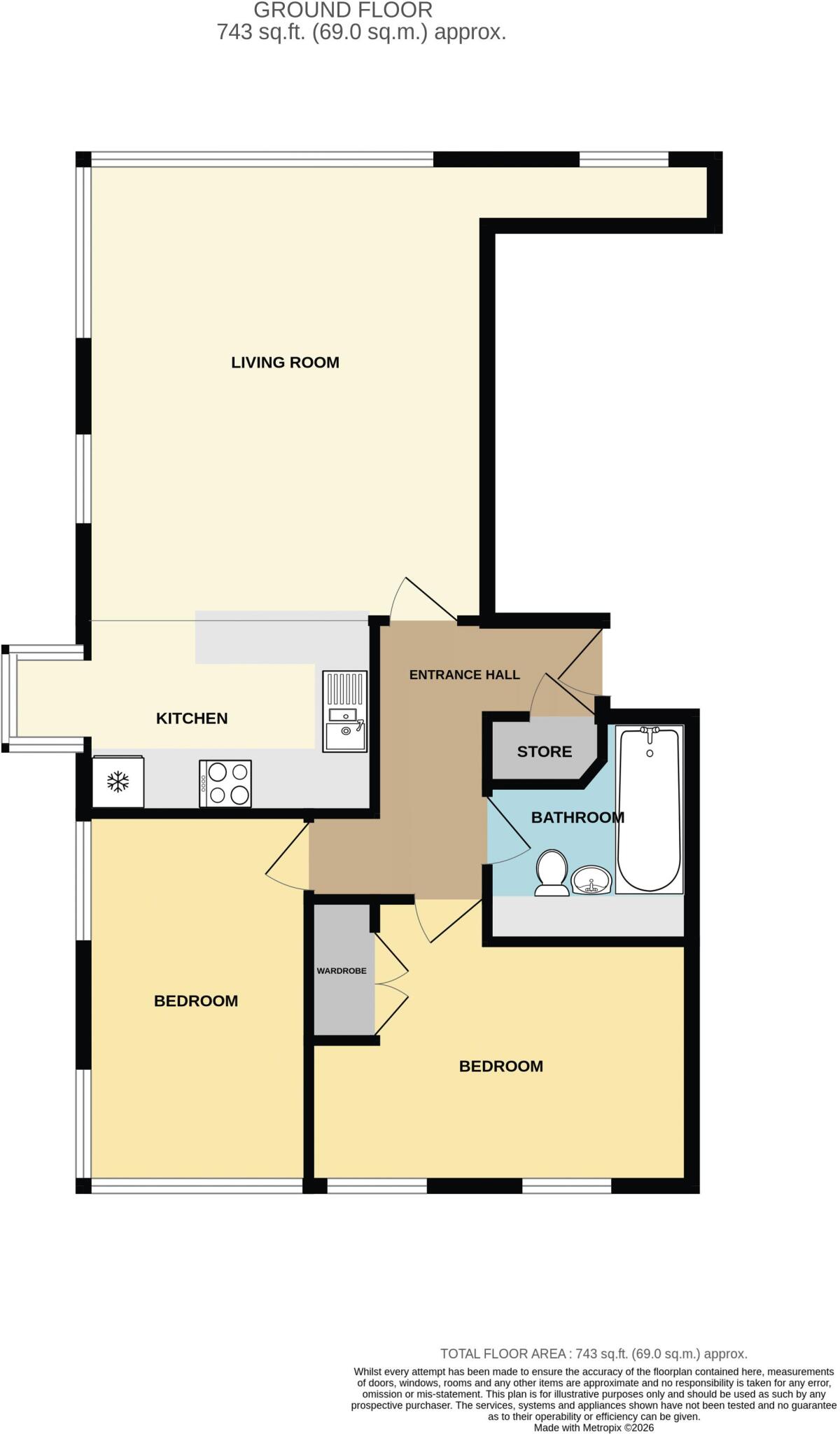 Trego House, Worle floorplan