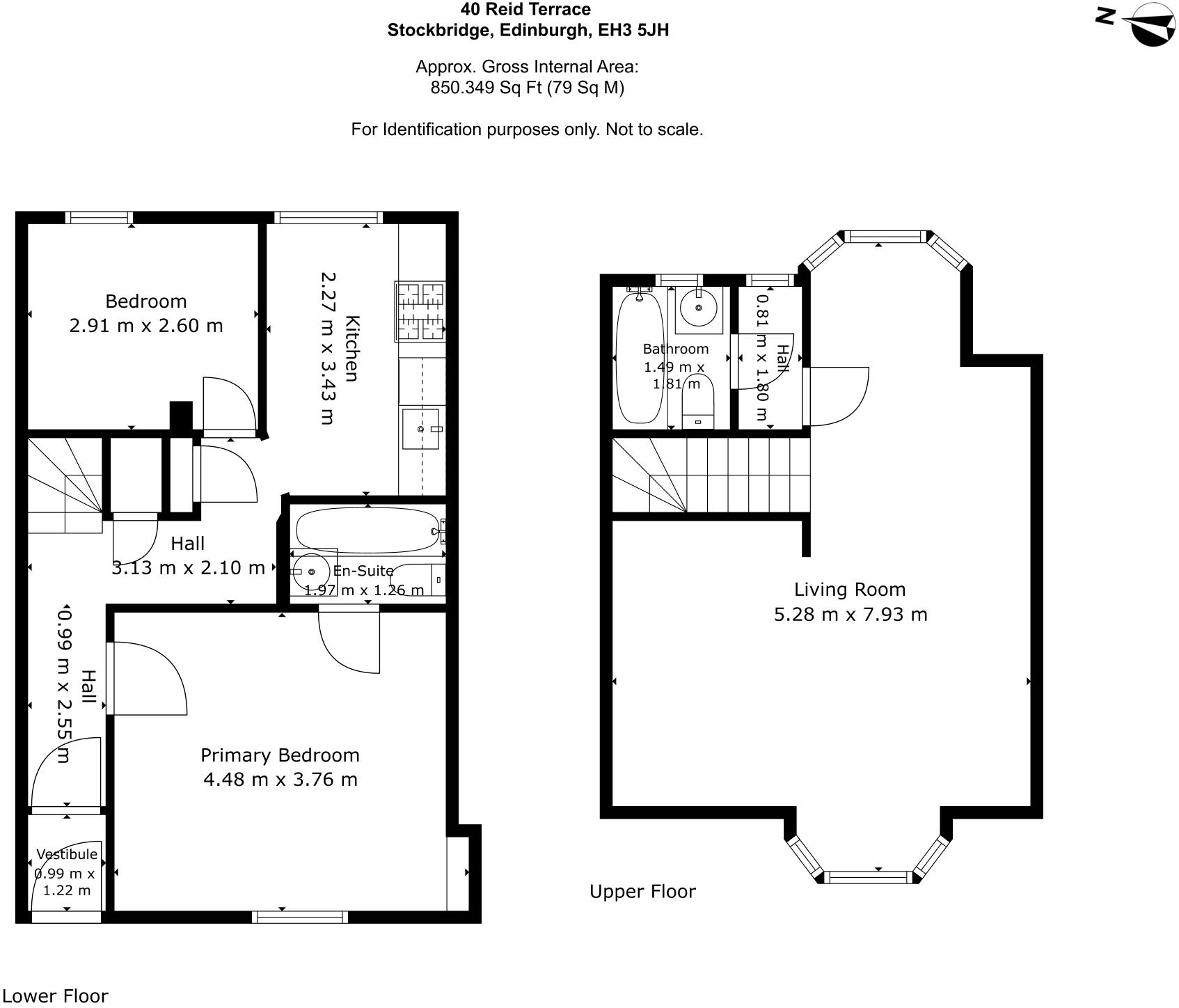 40 Reid Terrace, Stockbridge, Edinburgh, EH3 5JH floorplan