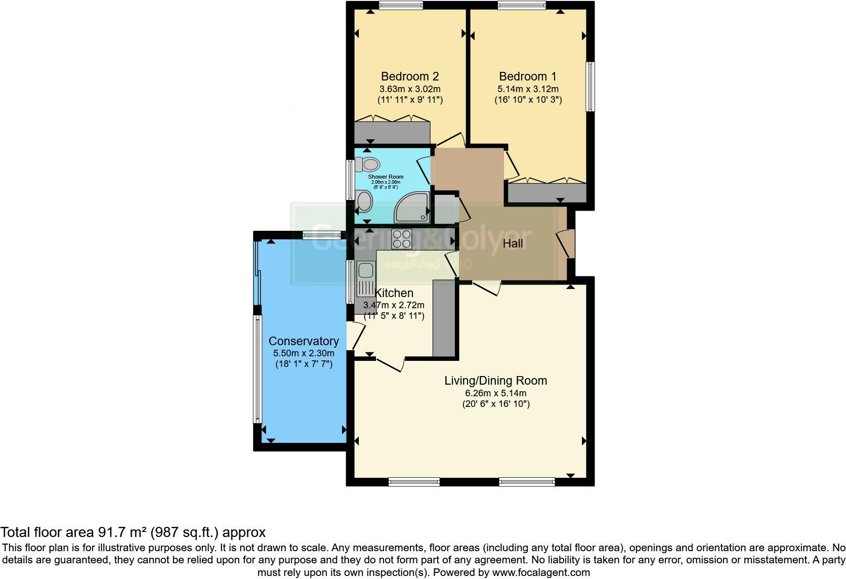 Links Way, Littlestone, New Romney, Kent, TN28 floorplan