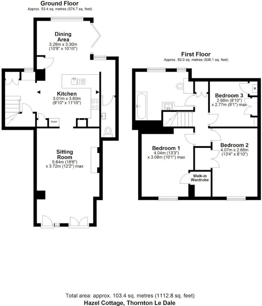 Hazel Cottage, Westgate, Thornton le Dale, YO18 7SG floorplan