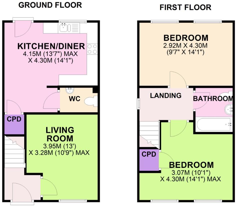 hykeham close, Birmingham floorplan