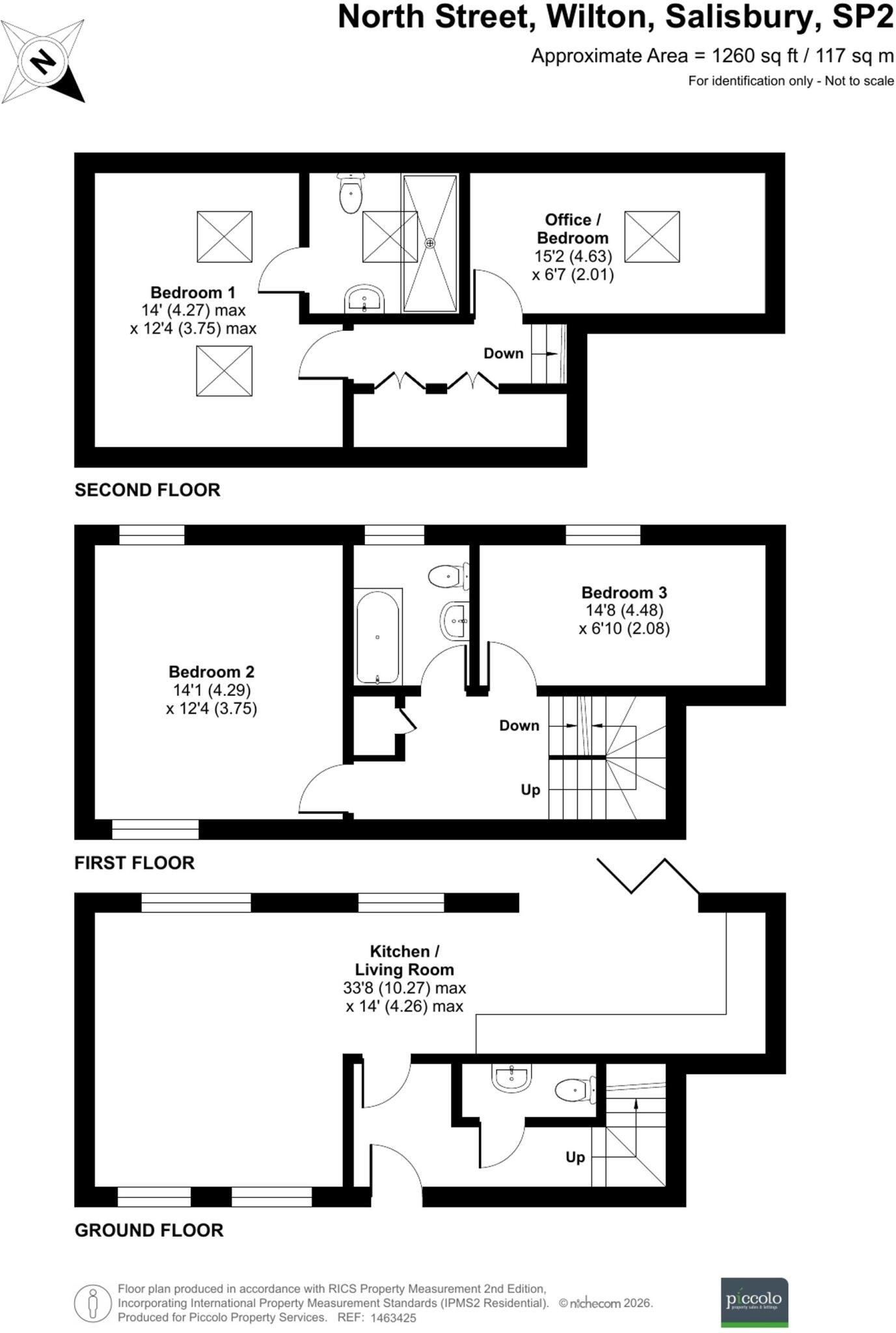 The Barrel House, 29C North Street, Wilton. SP2 0HE floorplan