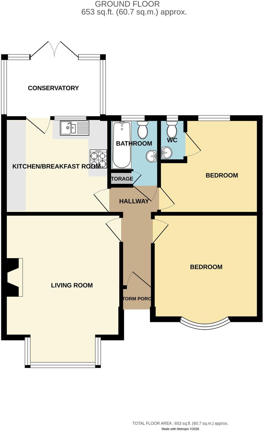 Highfield Crescent, Rayleigh, SS6 floorplan