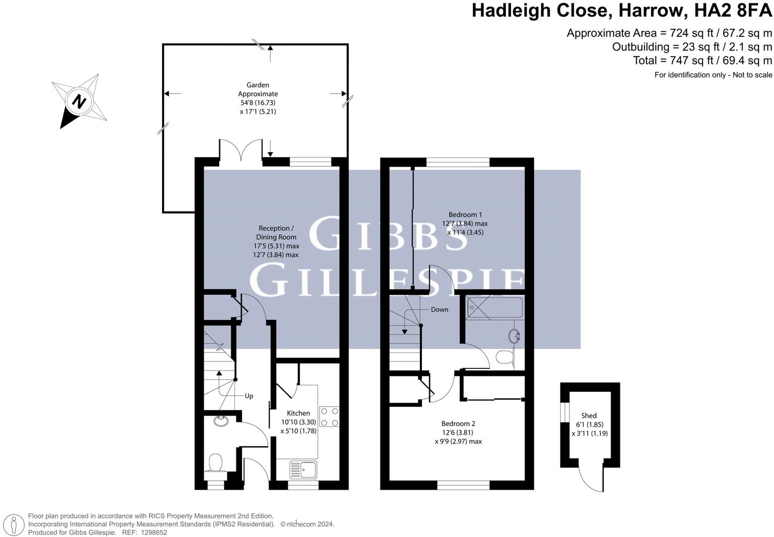 Hadleigh Close, Harrow floorplan