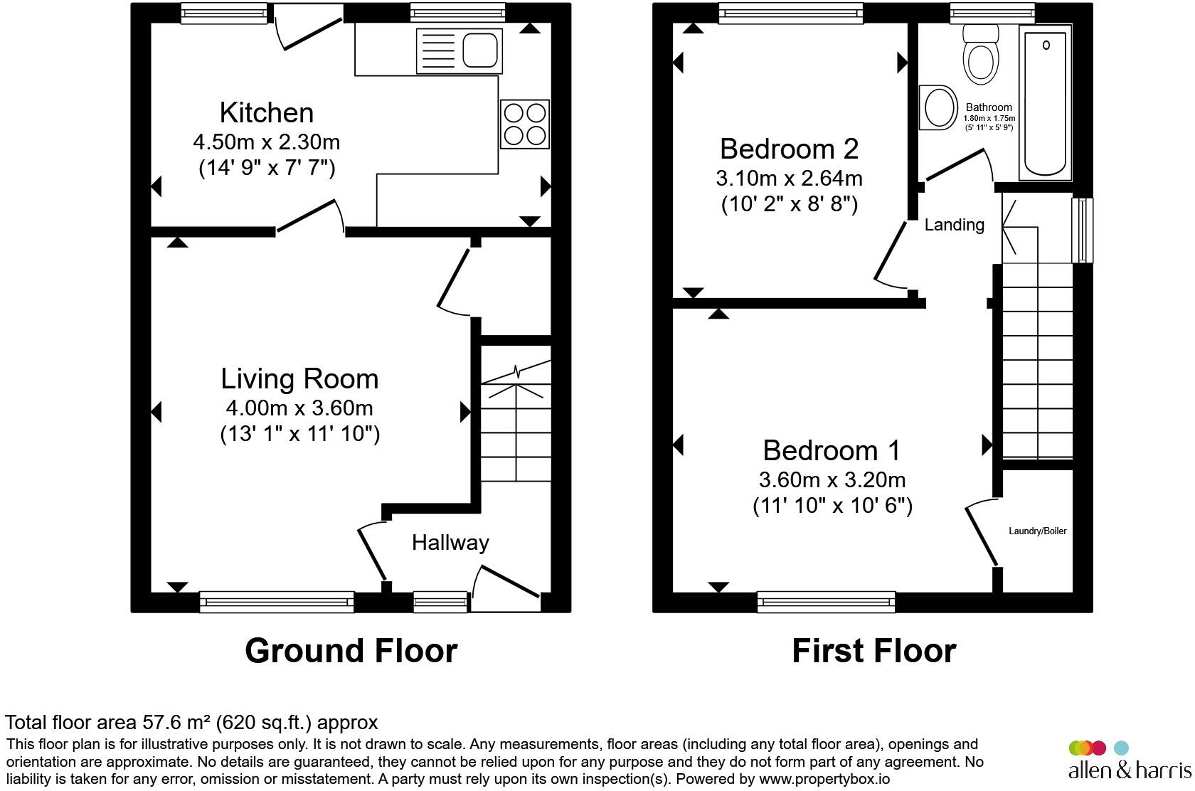 Heol Seward, Beddau, Pontypridd floorplan