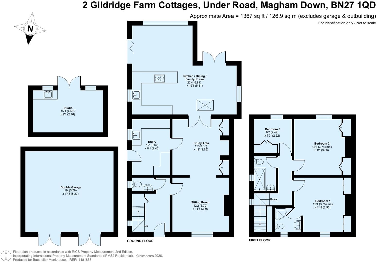 Gildridge Farm Cottages, Under Road floorplan