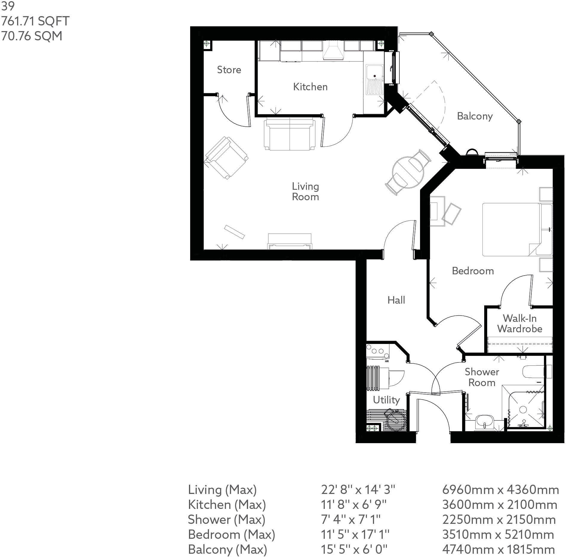 Flats 1 – 66,  1 Banister Road, Southampton, Hampshire, SO15 2XE floorplan