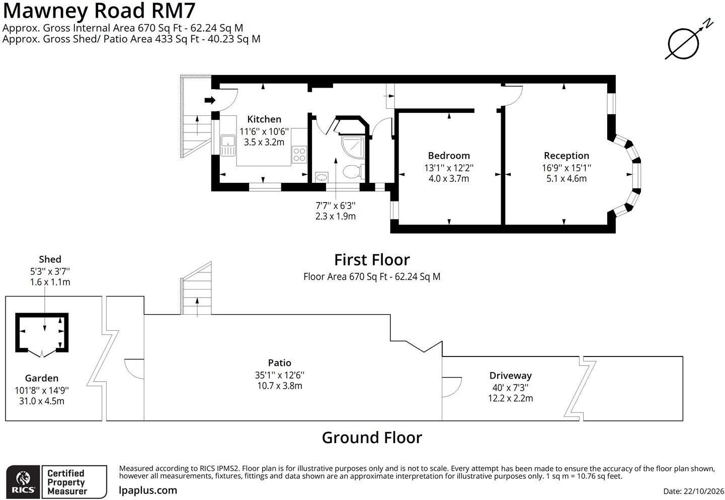 Mawney Road, Romford floorplan