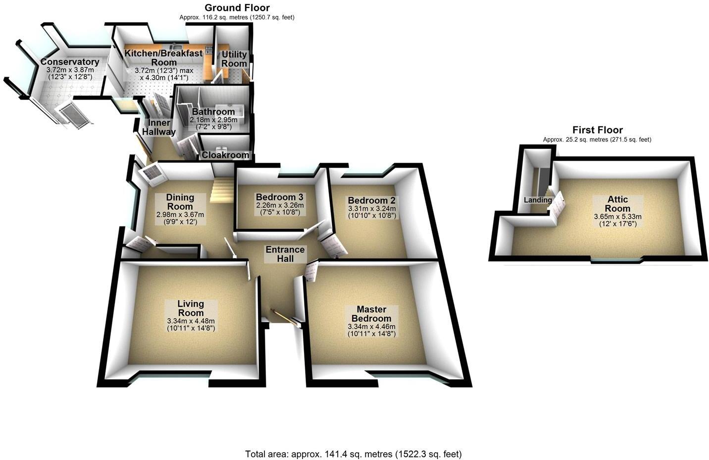 Portway, Burghill, Hereford. floorplan