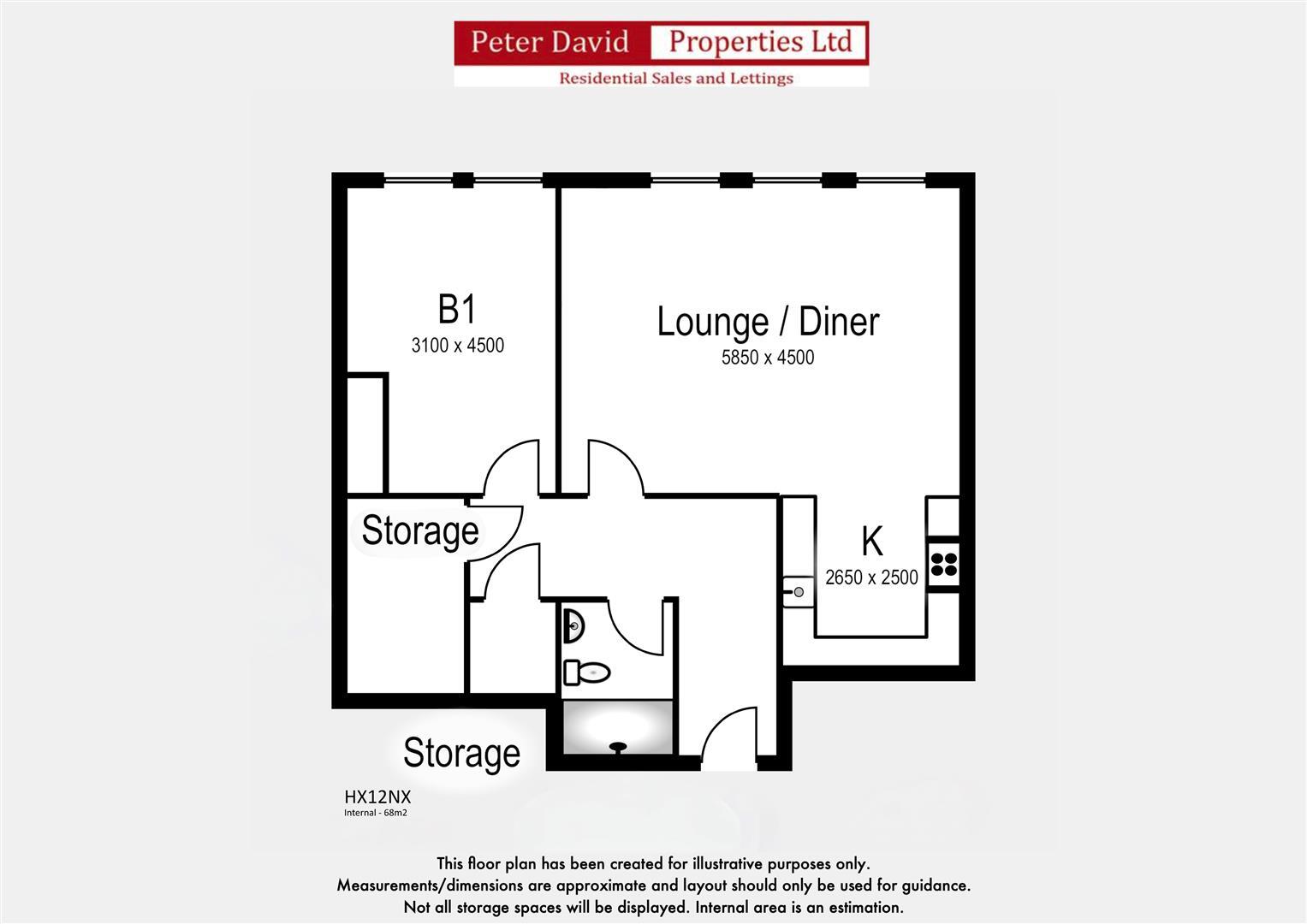 Whitaker House Apartments, Charlotte Close, Halifax floorplan